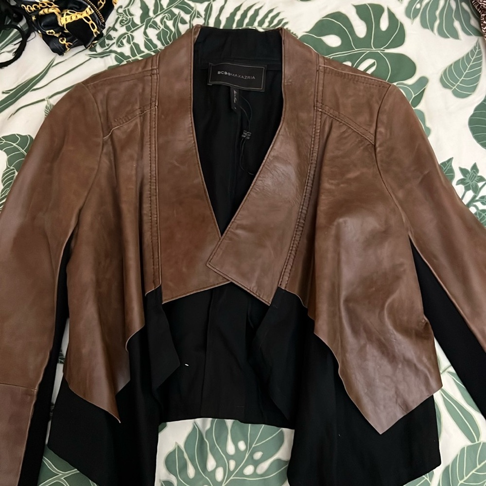 BCBG LEATHER JACKET
